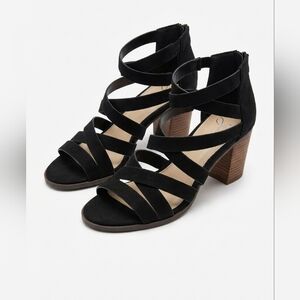 Jessica Simpson Block Heel Caged Strappy Sandals~Size 7